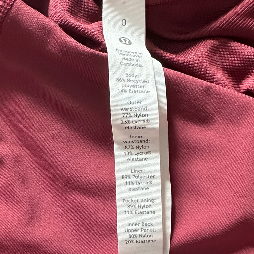 Lululemon Athletica Maroon Athletic Shorts - Picture 4 of 6